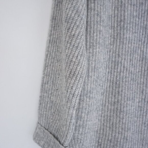 H&M Grey Knit Ribbed Long Sleeve Sweater Midi Dress S NWT - Picture 6 of 13